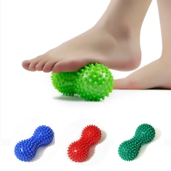 

1PC Peanut Shape Massage Yoga Fitness Ball Relieve Body Stress PVC Foot Spiky Muscle Massager Ball Foot Massager