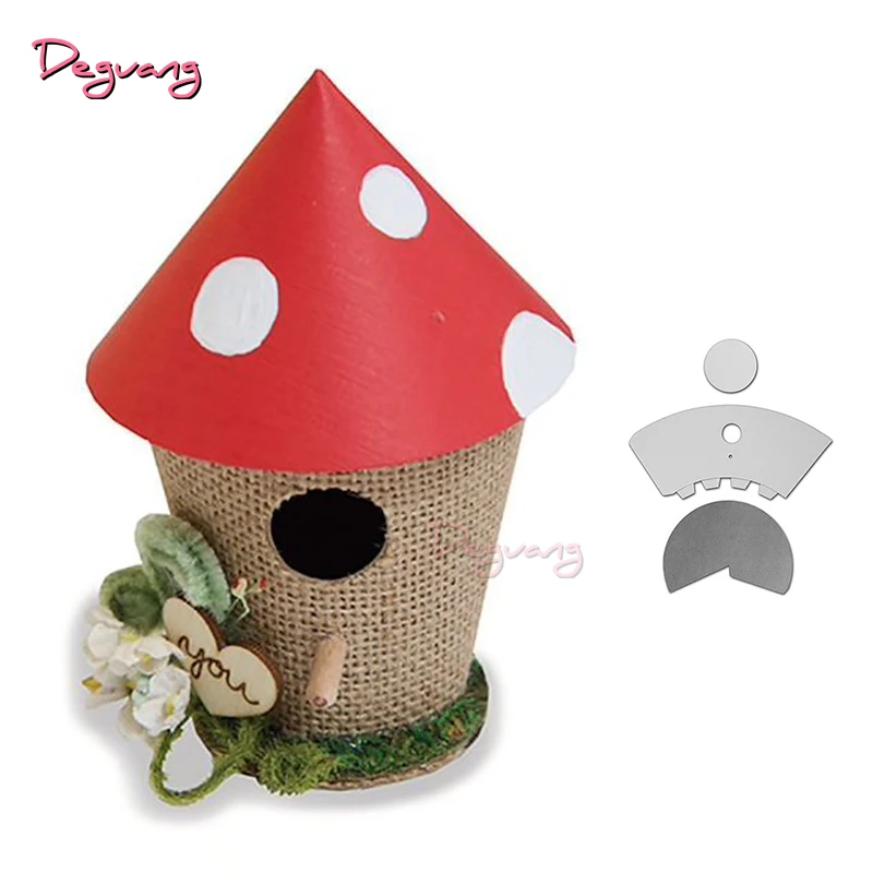  2019 new bird's nest metal cutting die 3D DIY scrapbook carbon sharp craft die photo invitation car - 4000362832521
