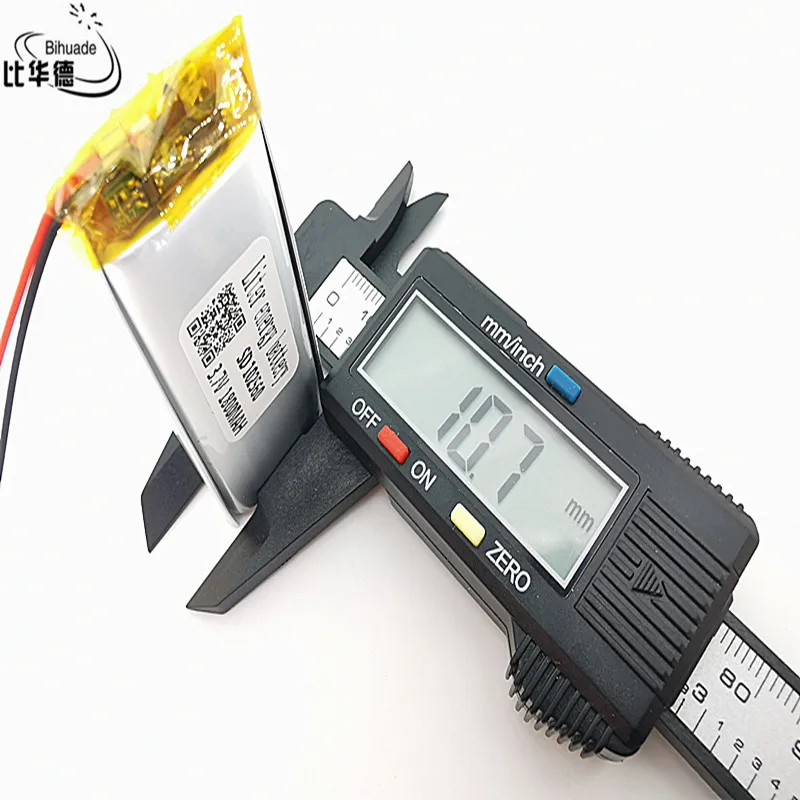 3.7V 1800mAh 102560 Lithium Polymer Li-Po li ion Rechargeable Battery cells For Mp3 MP4 MP5 GPS PSP mobile bluetooth