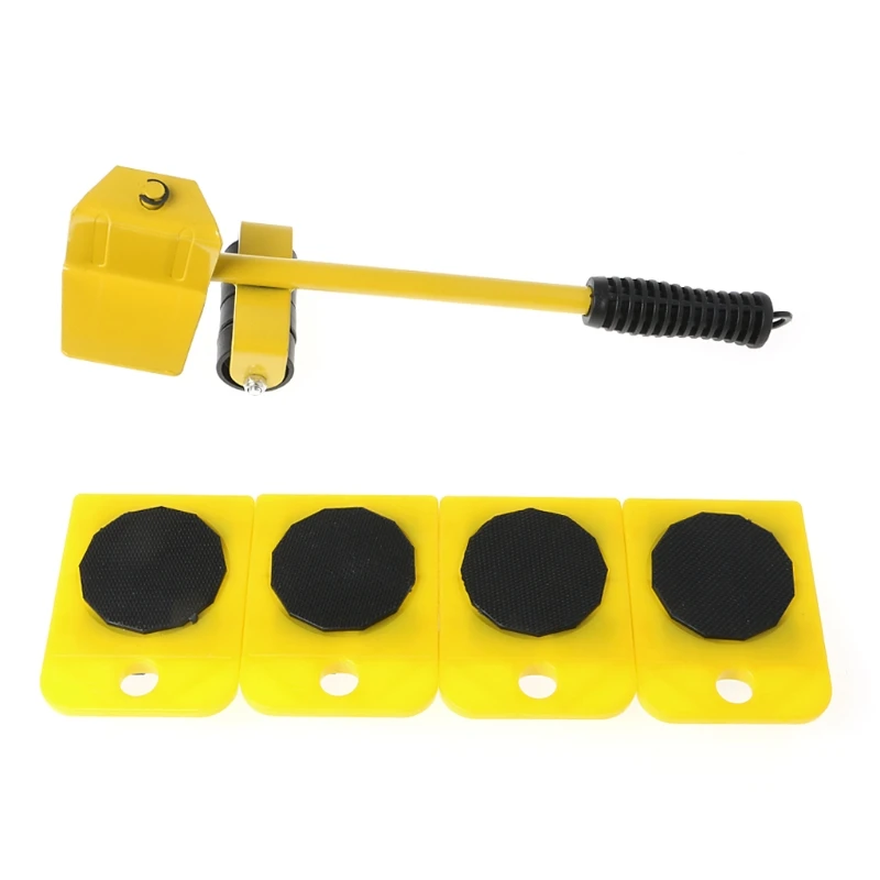 5Pcs Furniture Transport Roller Set Removal Lifting Moving Tool Heavy Move House