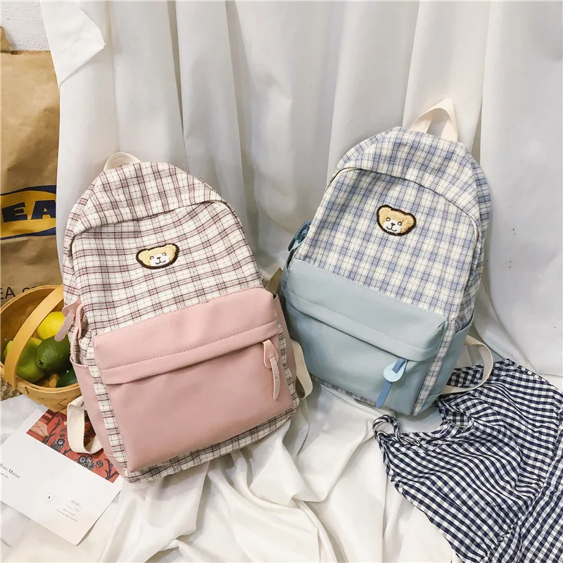 Микро для, стиль, корейский стиль, хлопковая матерчатая школьная сумка, повседневный небольшой узор, рюкзак для мужчин и женщин