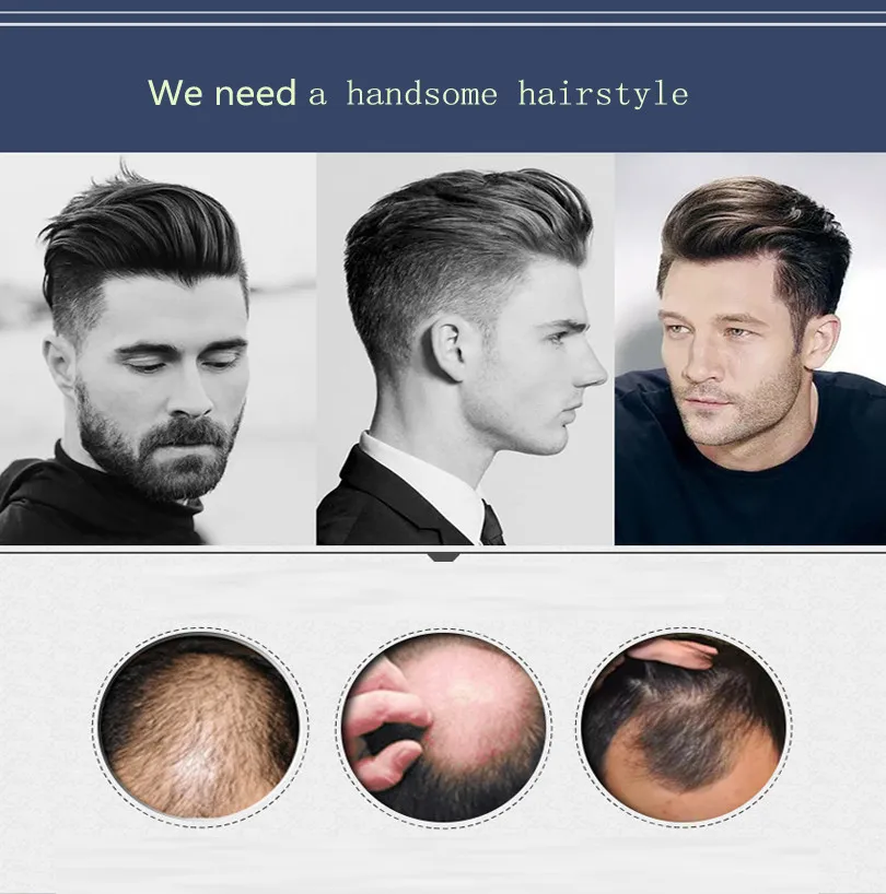 Preto e Branco Sistema de Substituição de Toupee da Pele Cor do Cabelo dos Homens Bymc Completo Laço Peruca Natural Brasil Super Fina 3 sistema de substituição de toupee da pele super fina