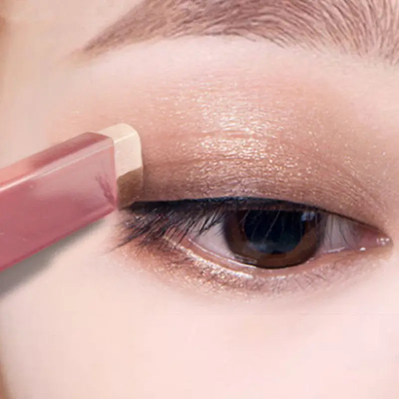 

[One Second Makeup] Double Color Eye Shadow Stick Lazy Gradient Highlight Eye Shadow Pen Pearly Lustre Waterproof and Sweatproof