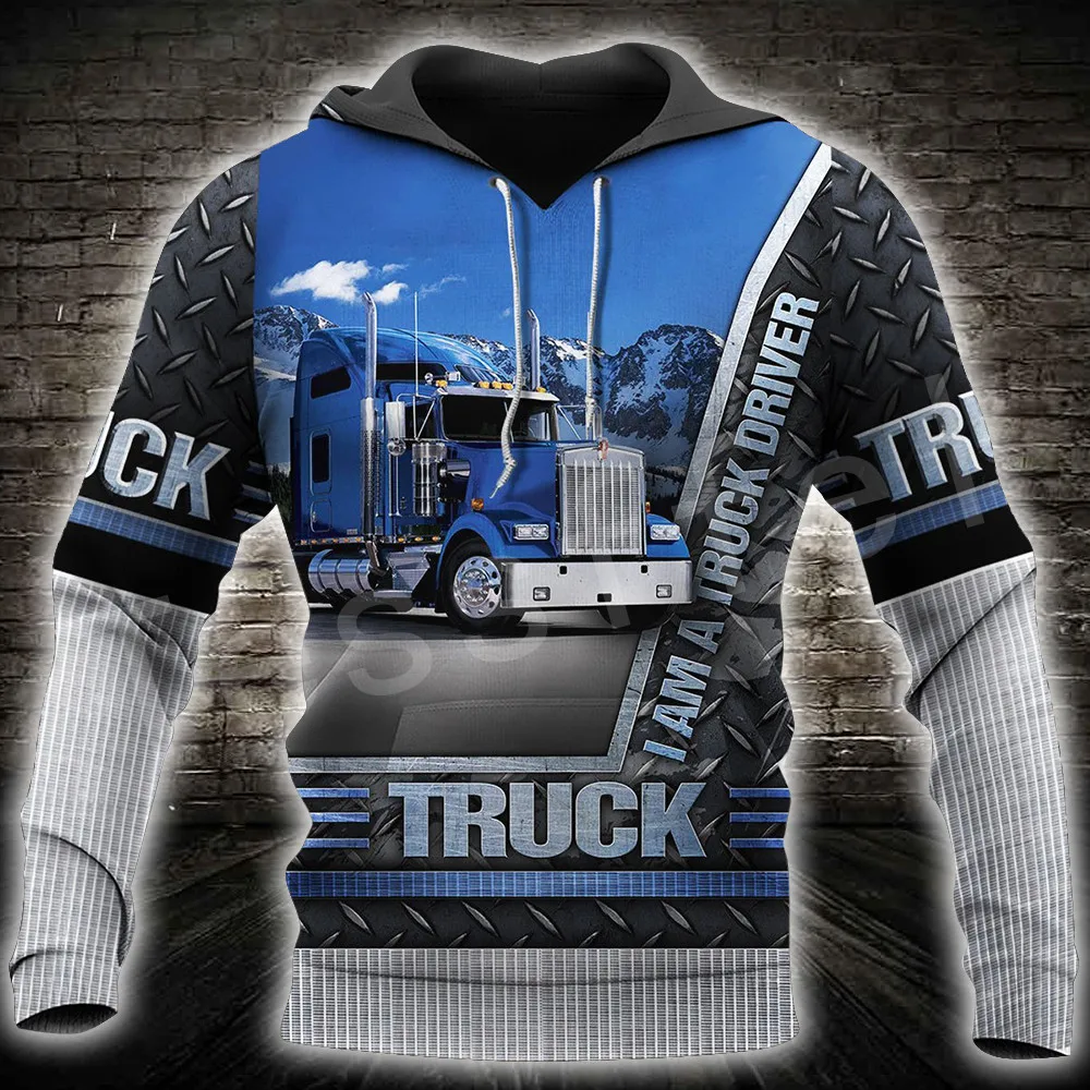 Tessffel грузовик водителя грузовика пуловер спортивный костюм бегом Crewneck