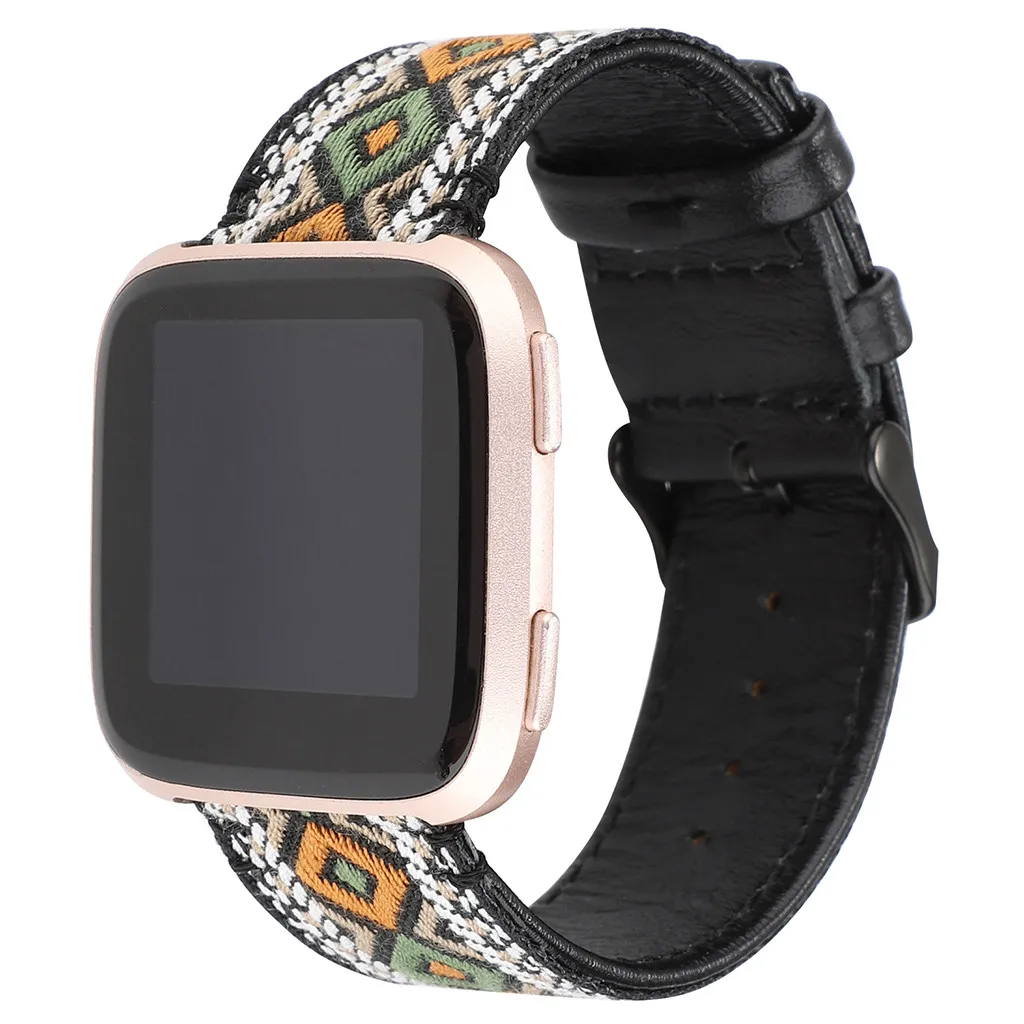 Топы из зернистой кожи ремешок для Fitbit Versa Смарт-часы для фитнеса горячая Распродажа дропшиппинг