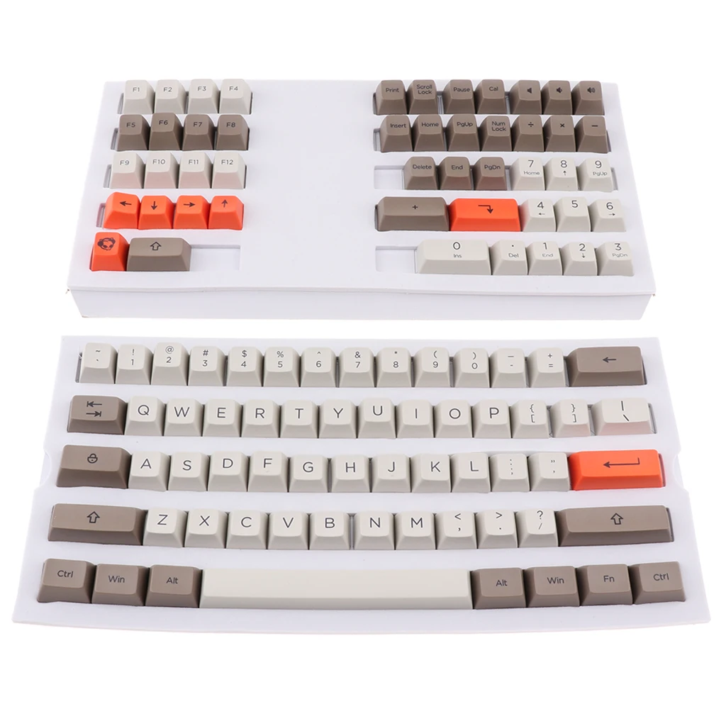 OEM Profile Thick PBT Keycap set for Mechanical Gaming Keyboard, 12.59x6.29x1.77inch