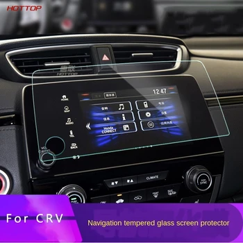 

For CRV 5th 2017-2020 accesorios control de pantalla LCD para pantalla de navegacion GPS de coche pelicula protectora de acero