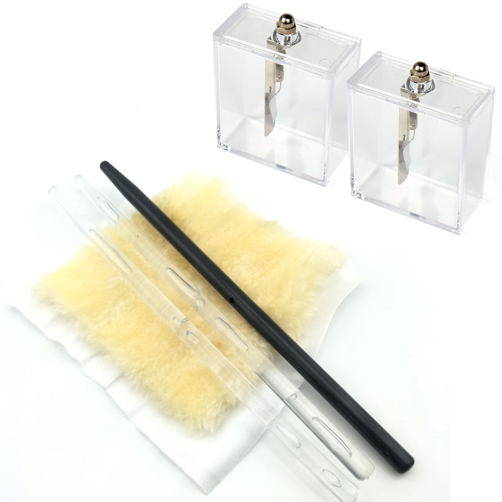 Physic Lab Plastic & Rubber Rod Silk Foil Electroscope Static