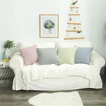 

Striped Cotton Polyester Pillowcase Home Hotel Bedding Super Soft Pillow Cover Wedding Gift Design Pillow Case For Couple