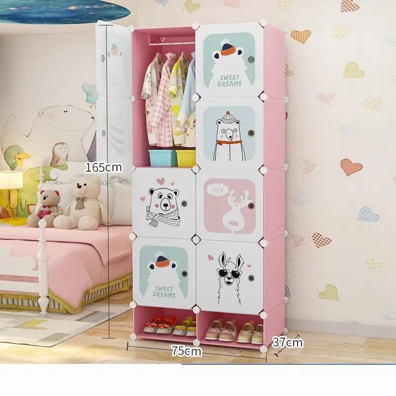 MODEL J Cambre Penderie Meble Moveis Para Casa Meuble De Range Armario домашний шкаф Guarda Roupa Mueble мебель для спальни шкаф - Цвет: MODEL J