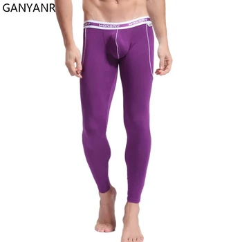 

GANYANR Compression Pants Running Tights Men Leggings Gym Fitness Sexy Basketball Yoga Jogging Athletic Exercise Training Long