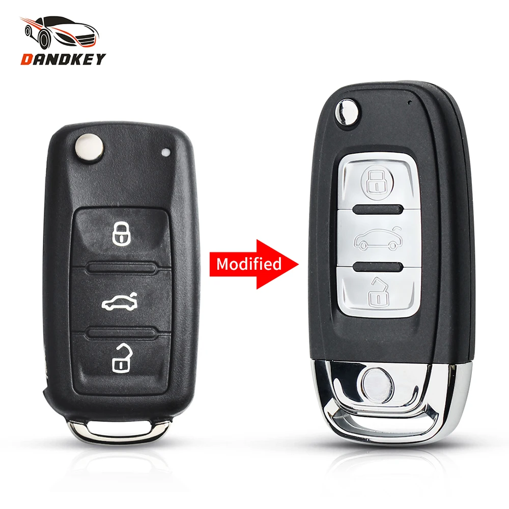 Чехол Dandkey для VW VOLKSWAGEN Caddy Golf Jetta Beetle Polo Tiguan модифицированный откидной с