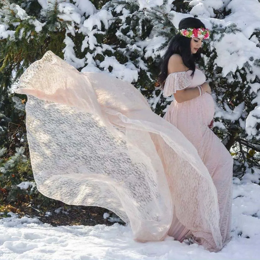 

Maternity Photography Props Dresses for Pregnant Women Clothes Maternity Dresses for Photo Shooting Trail Pregnancy Dresses