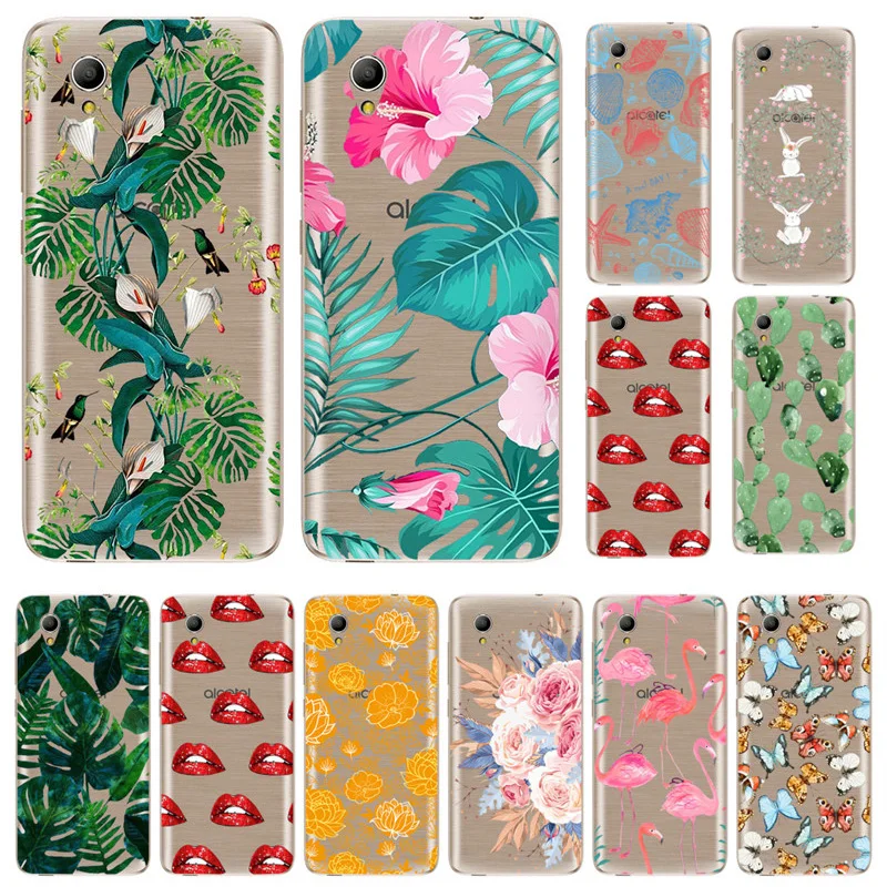 Clear Patterns Silicon Case For Alcatel 1 1X Soft TPU Cartoon Phone Cover X Bags Anti-knock Shell |