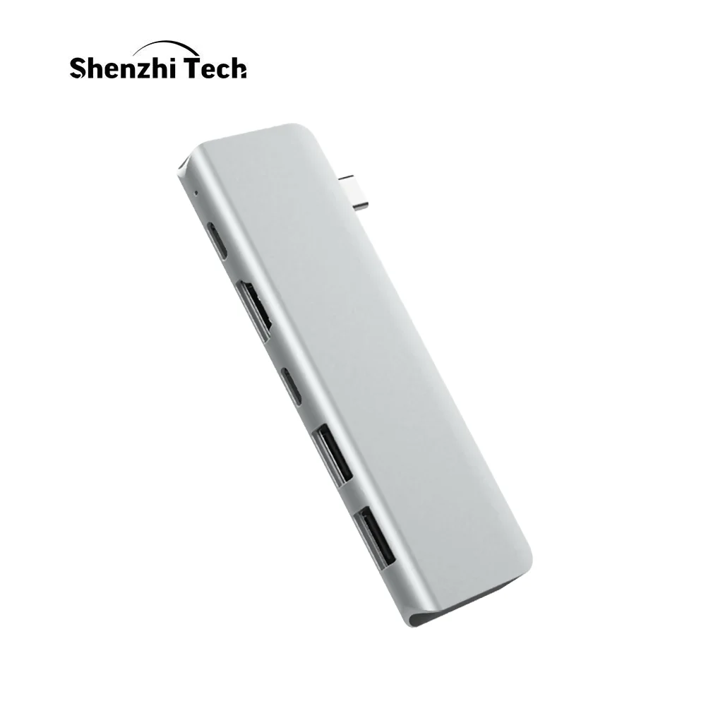 USB C концентратор Мульти usb порты type C адаптер с 4K HDMI USB 3,0 зарядный порт 5 в 1 для ноутбука MacBook
