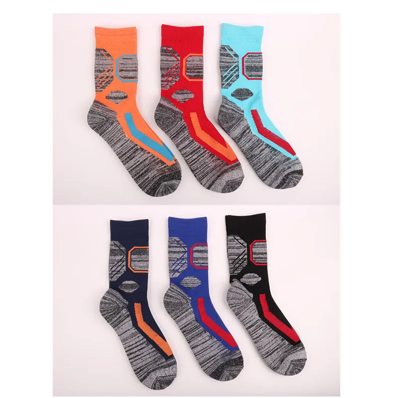 Winter Thermal Men Ski Socks Cotton Spandex Sports Snowboard Running Hiking Wearable Thermosocks calcetines de ciclismo self heating socks ski socks