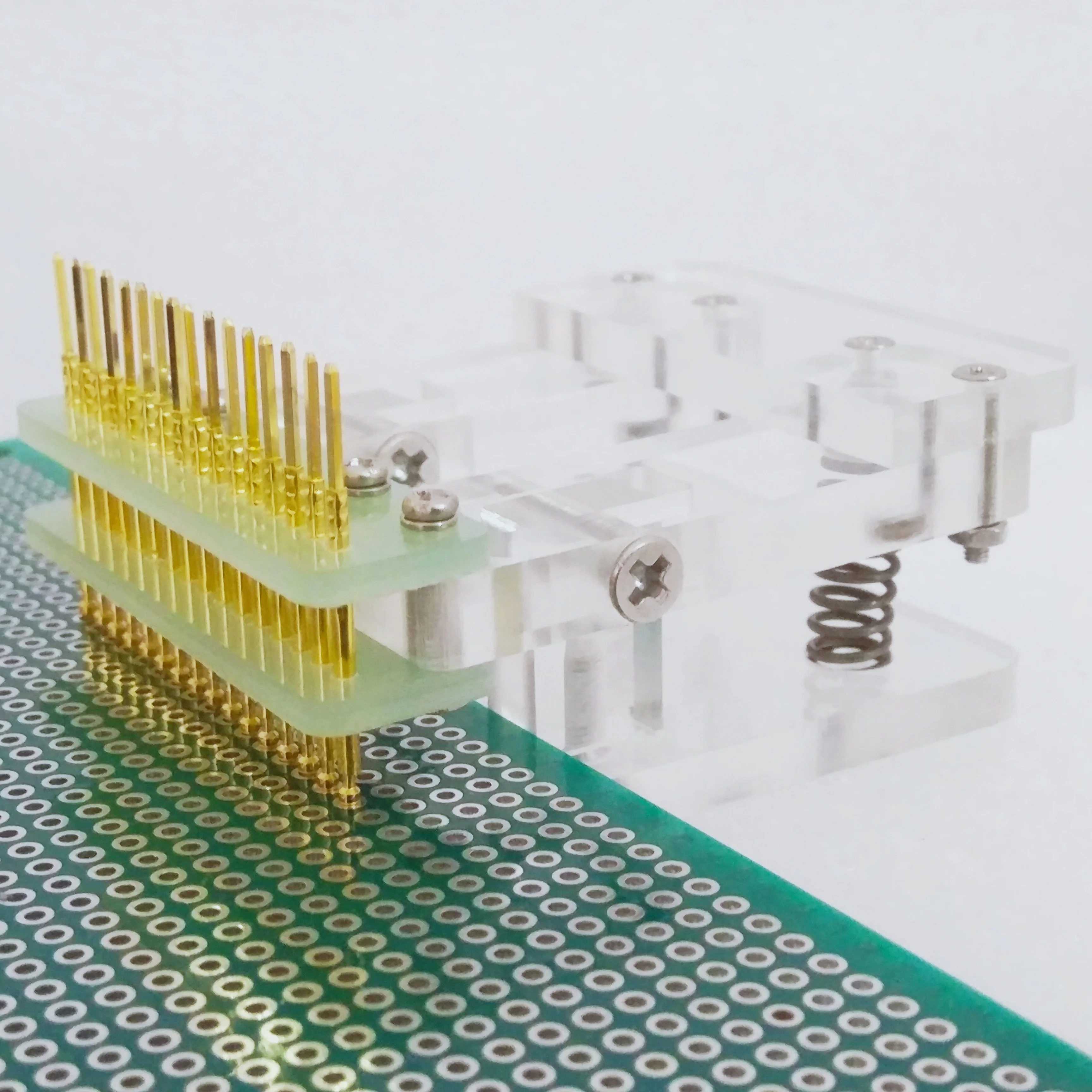 ЖК тестер PCB clamp Jig приспособление зонд пружинная игла Программирование сгорания