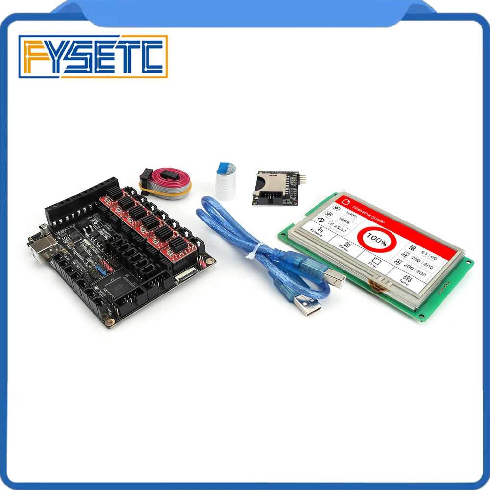 Материнская плата FYSETC F6 V1.3 все в одном 6 шт. драйвер шагового двигателя A4988