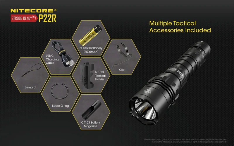 NITECORE P22R 1800 Lumens Tactical Flashlight (24)