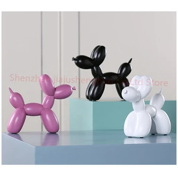 

New Fashion Resin Balloon Dog Crafts Sculpture Creative Gifts Modern Simple Home Decorations Statues 8 Colors Desktop Ornament
