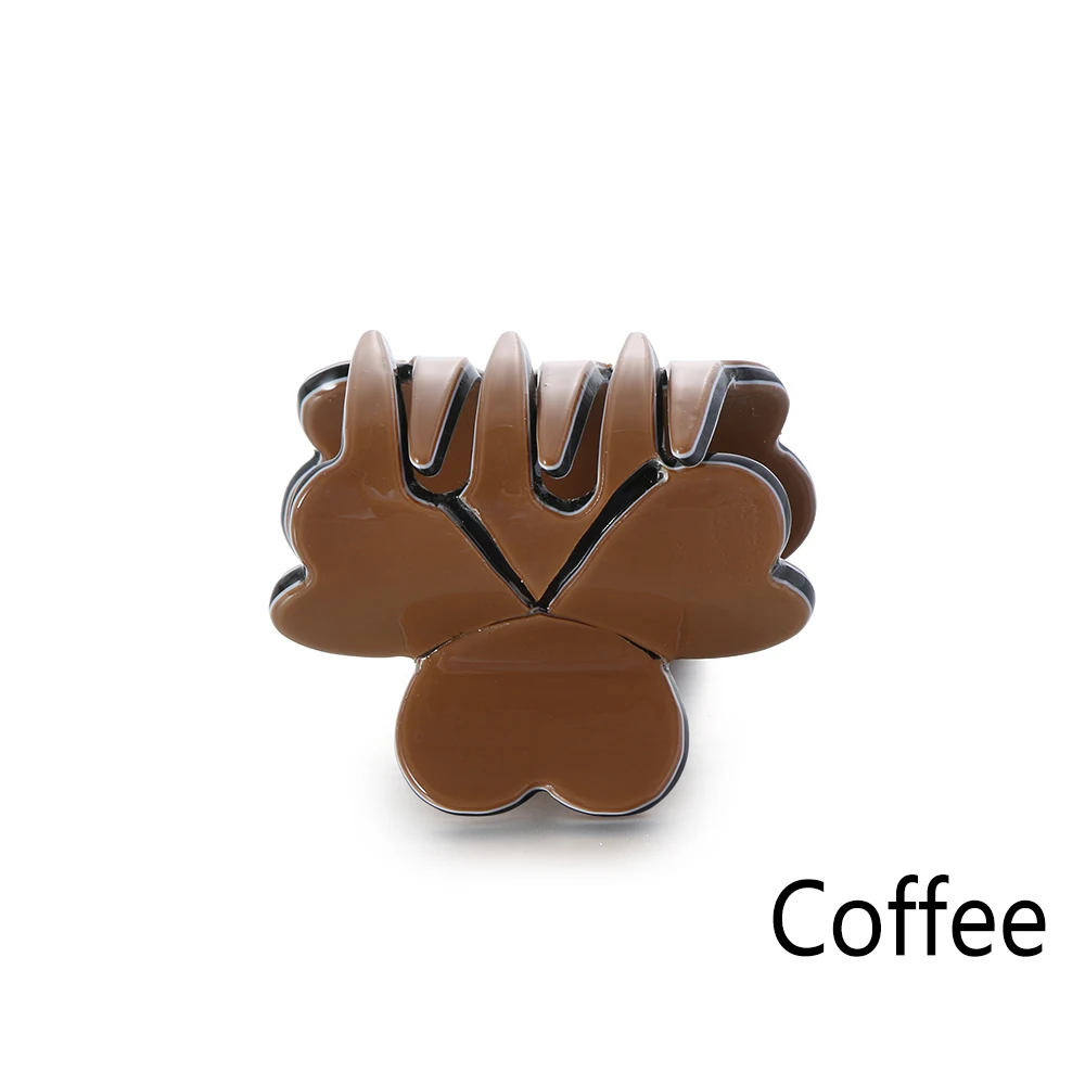 3-Coffee 1 шт., новинка, Модные Акриловые женские заколки для волос, простые мини заколки для волос, модные заколки для волос для девочек, зажим для волос, инструмент для самостоятельной сборки, аксессуары для волос - Цвет: 3-Coffee