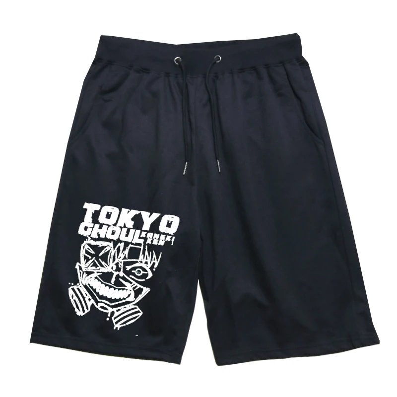 Аниме «Tokyo Ghoul» спортивные пот дышащие спортивные штаны высокое качество короткие штаны для бега спортивные короткие штаны