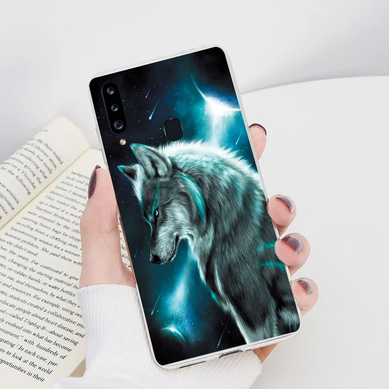 silicone case samsung Case On For Samsung Galaxy A20S Capa 6.5" Soft Silicone Clear Leopard Flower Shell For Samsung a20s a 20s A 20 S SM-A207F Fundas silicone cover with s pen Cases For Samsung