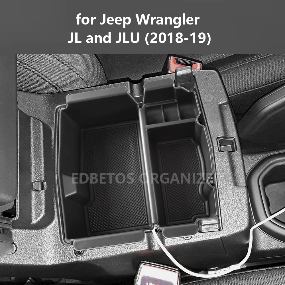 Подлокотник вторичный бардачок для Jeep Wrangler JL JLU центральная консоль Органайзер лоток-Wrangler укладка