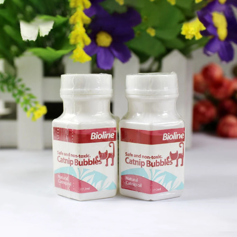 Catnip Bubbles Cat Catnip Essential Oil Spray 17.7 Ml Interactive Toys Harmless Anti-stress Relief Funny Cat Pet Toy