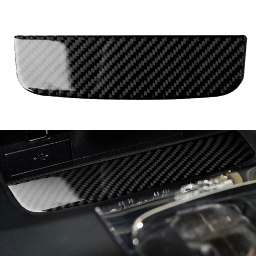 

For Ford Mustang 15-19 Panel Car Console Trims Covers Carbon Fiber Storage Box