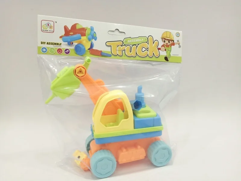 

Children Disassembly Engineering Vehicle Toy DIY Hands-on Disassembly Toy Car Educational Nut Combination Sliding Engineering Ve