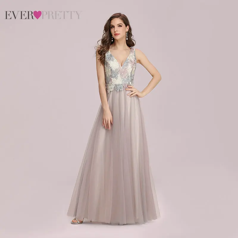 Вечерние платья для Для женщин 2020 Ever Pretty трапециевидной формы фатиновое