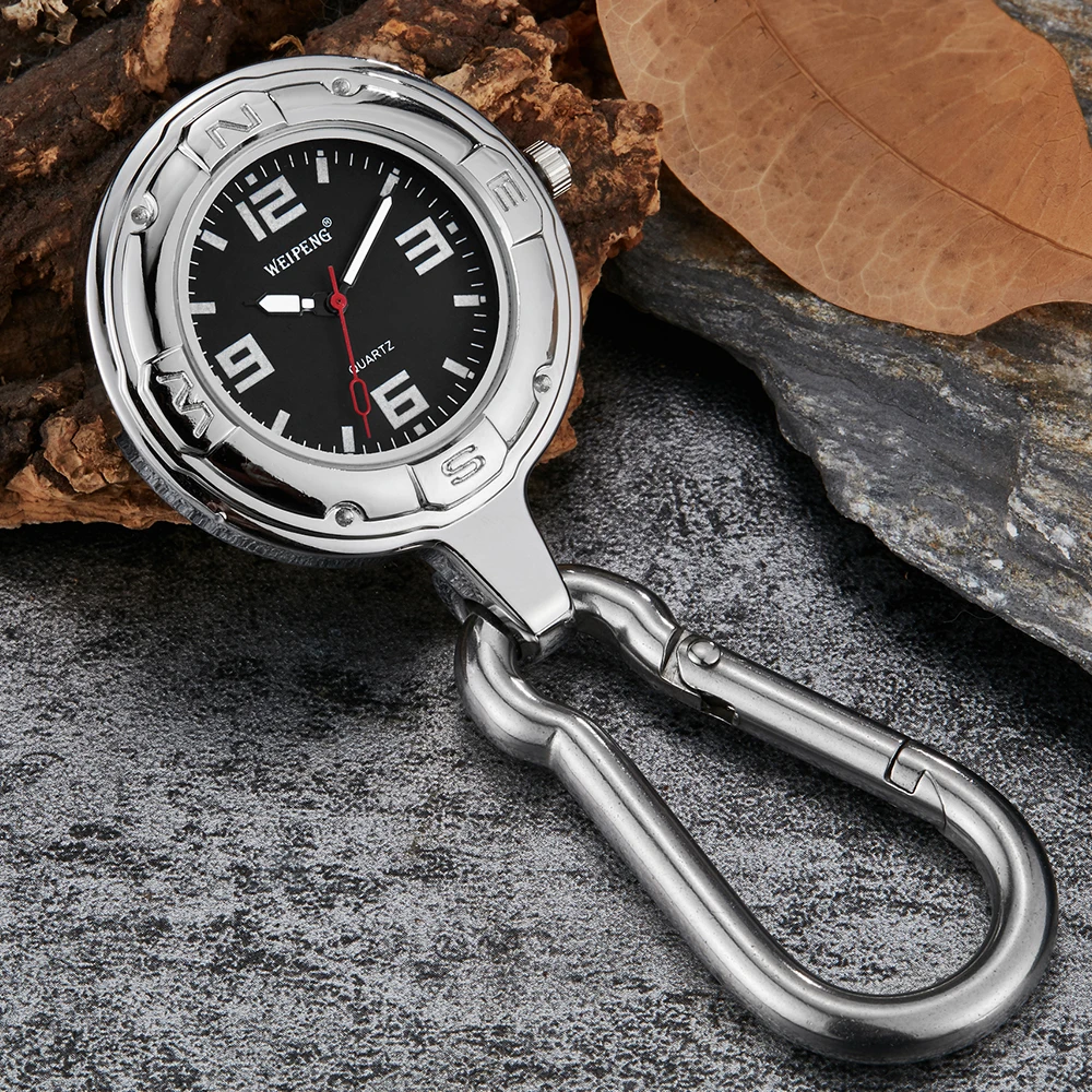 Clip-On Carabiner Pocket Watch for outdoor activities9