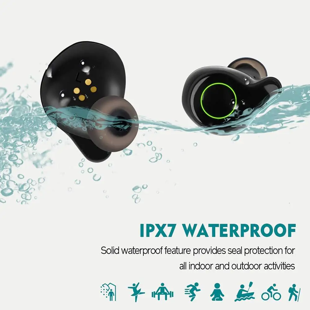 BassPal F9 Bluetooth 5,0 беспроводные наушники 156H Playtime глубокий бас Hi-Fi стерео звук наушники-вкладыши Bluetooth