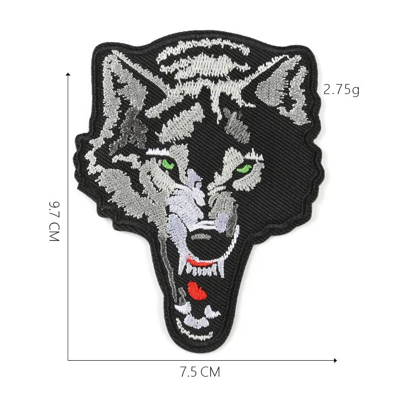 Ревущий Тигр железные нашивки для одежды наклейки полосы аппликации на одежду животные волк вышивка значки@ G