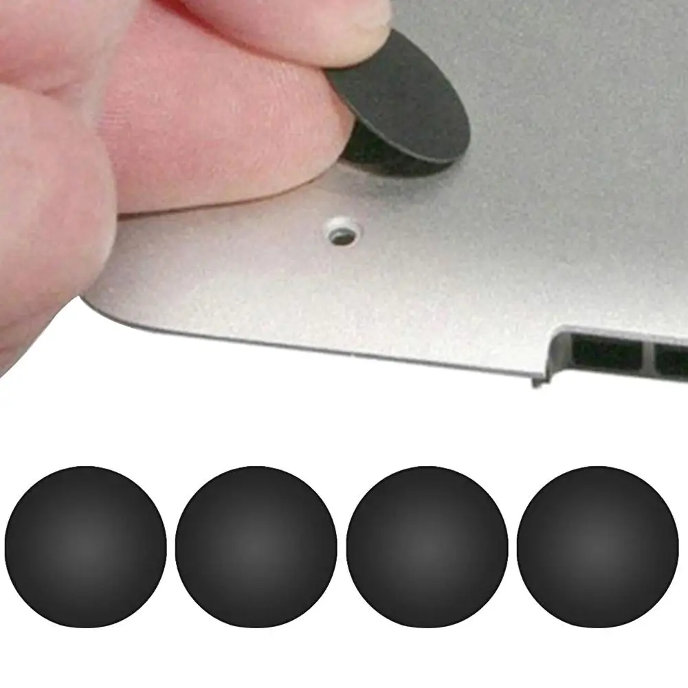 

4Pcs Rubber Wearproof Laptop Tool Bottom Case Replacement Accessories Feet Pad Cover Mini Stand Adhesive For Macbook Pro A1278