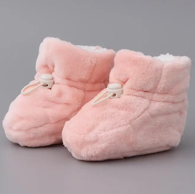 Носки для новорожденных; зимние носки для малышей; обувь для детской кроватки; фланелевые бархатные носки для ног; теплые; YBC002 - Цвет: YBC002C
