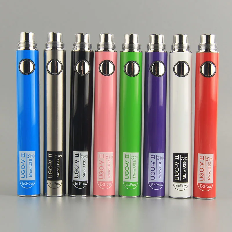 Ugo V2 900mAh Electronic Cigarette eGo Evod VII Passthrough 510 Battery for Atomizers CE4 MT3 CE5 H2 T3S Vape Tank Vaper Pen Kit |
