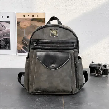 

Computer backpack Notebook Backpack 15.6 inch waterproof work travel bag fashion leather bag student schoolbag