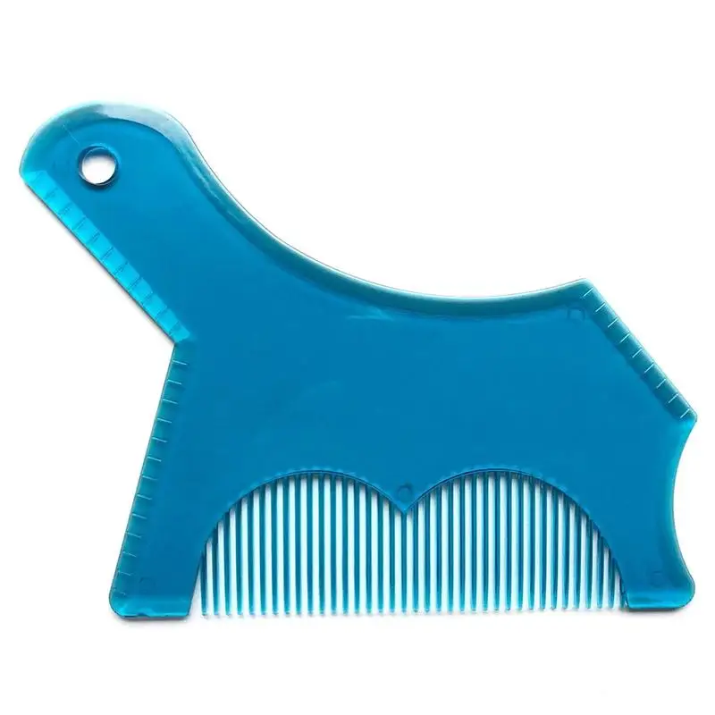 1Pcs Men Beard Shaping Styling Template Comb Transparent Men's Beards Combs Beauty Tool for Hair Beard Trim Templates
