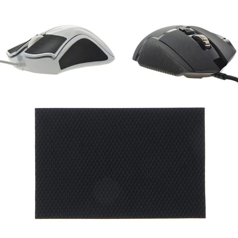 Adesivos laterais para skates e mouse, fita antiderrapante antisuor para mouse logitec h razer t21a, diy 98x68x0.9mm