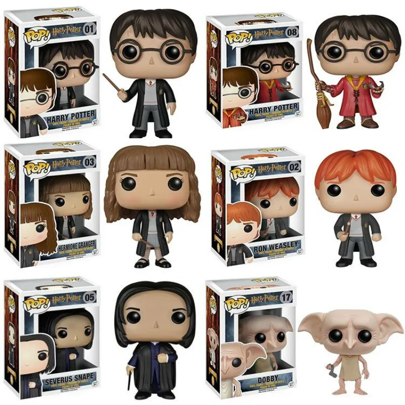 Funko POP Гарри Поттер Северус Снейп Луна Добби Гермиона рубеус Виниловая фигурка коллекция игрушки-модели Подарочные