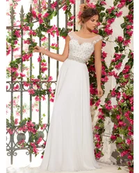 Vestidos Casamento robe de soiree Sexy Backless Boho Beach Chiffon A Line 2018 Bridal Gown Vestido De Novia bridesmaid dresses