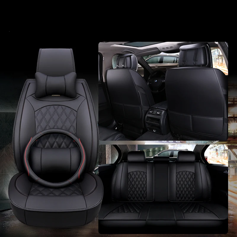 Универсальные кожаные чехлы на автомобильные сиденья для авто Chrysler 300C golf 4 h4 ford