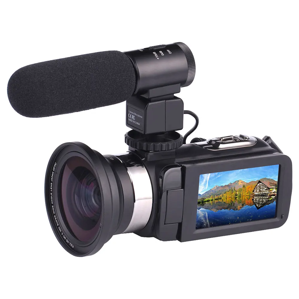 Cewaal HD 4K 1080P записывающая видео камера ручной DV профессиональная Ночная камера COMS сенсор Широкоугольный объектив камера