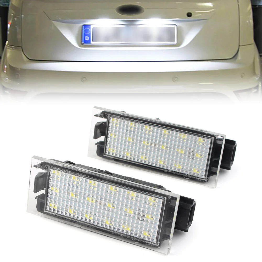 2pcs Auto License Plate Led Light Number Plate Lamp For Renault Twingo