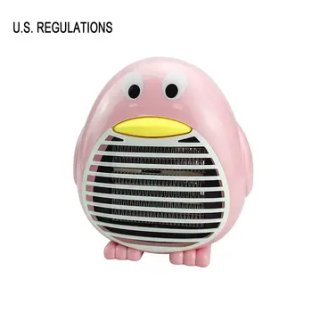 

Electric Penguin Heaters Mini Desktop Fan Heater With PTC Ceramic Heating Element Protection Heater For Office Living Room