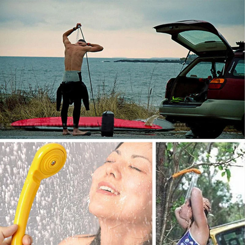 1 Set Portable Car Washer 12V Camping Shower DC Car Shower High Pressure Power Washer Electric Pump For Outdoor Camping Travel