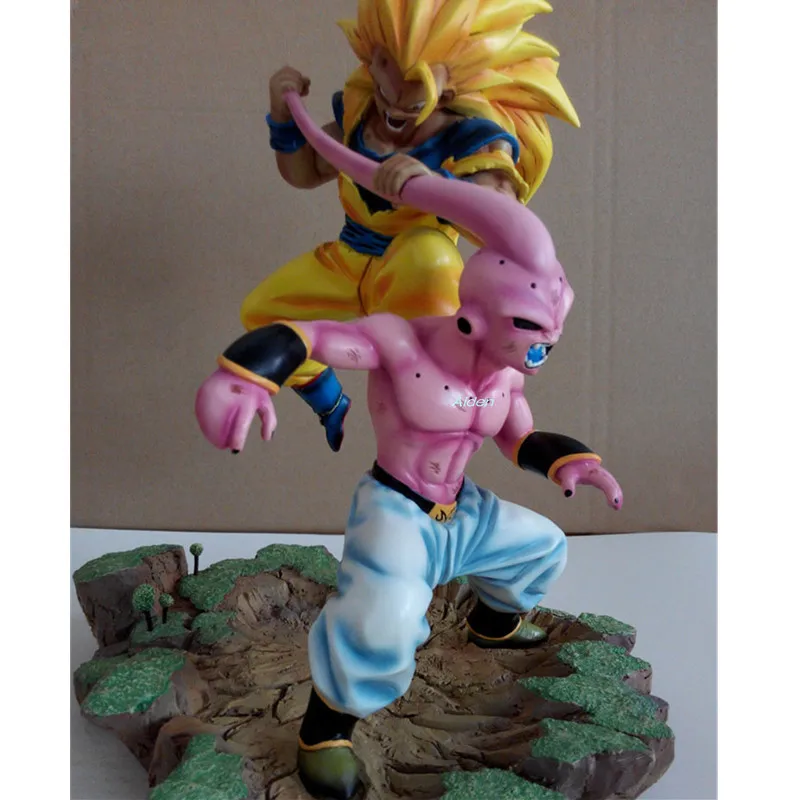 12 "Dragon Ball Z статуя Супер Saiyan бюст Сон Гоку против Majin Buu полноразмерный портрет 1/6 GK экшн-модель игрушечная коробка 30 см Z2798