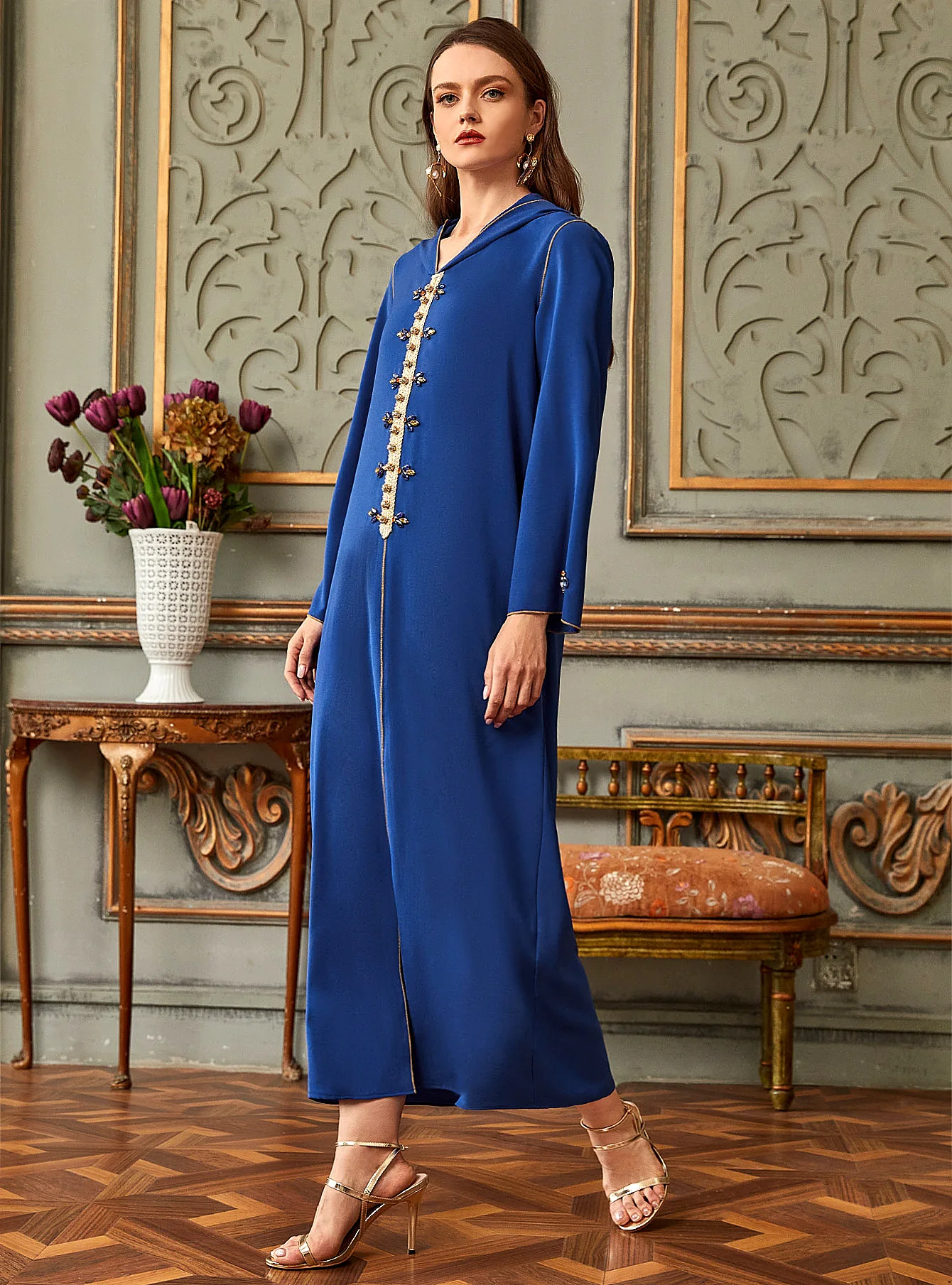 Notched Straight Kurta & Pants & Dupatta | SHEIN USA